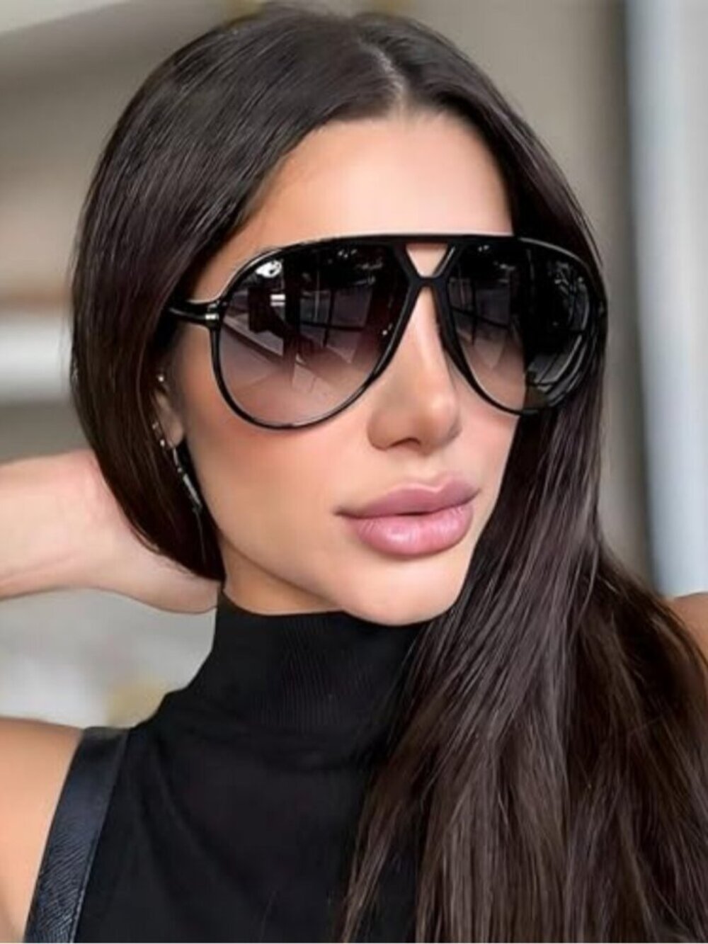 🆕 Oversized Retro Aviator Sunglasses for Women Men Classic 70s Trendy Vintage